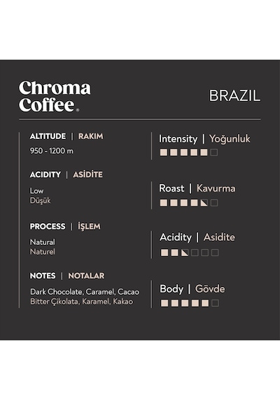 Chroma Coffee Brasil Classic Series 10'lu