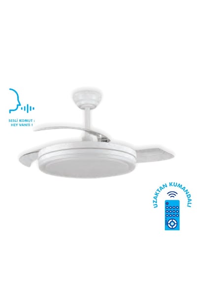 Vanti Kcf307 30w 42 Smart Ledli Modern Vantilatör