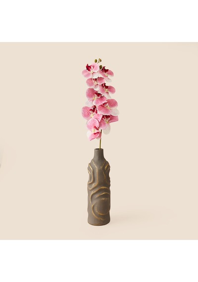 Deco Orkide Yapay Dal Çiçek - Pembe - 104 Cm Çok Renkli