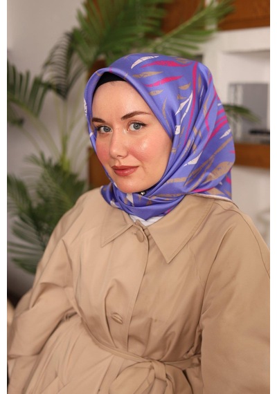 Silk Home Mor-vizon Desenli Tivil İpek Eşarp 11432-15 Çok Renkli