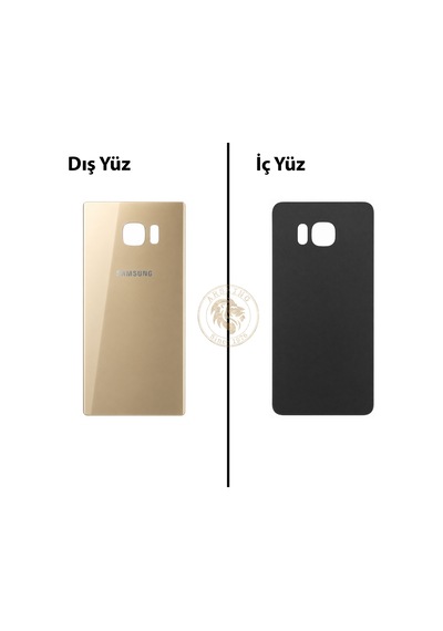 Samsung Galaxy S6 Edge Plus Gold Renk Arka Kapak Arka Cam Batarya Kapağı Pil Kapağı Lazer Kesim Back Cover Galaxy S6 Edge Plus Uyumlu