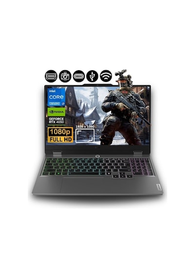 Lenovo LOQ 15IRX9 83DV0117TR-FR36 i7-13650HX 64 GB 2 TB RTX4050 15.6" W11P Dizüstü Bilgisayar