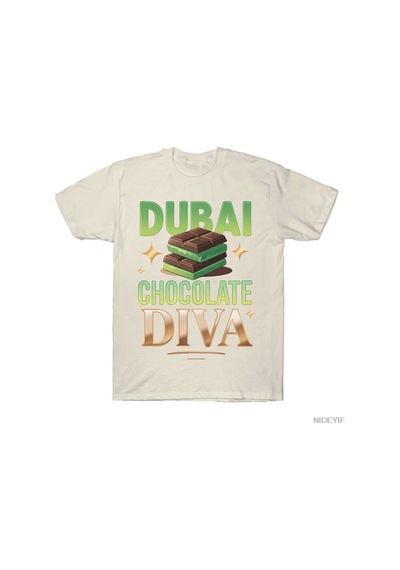 Flood Of Style Dubai Çikolata Diva Komik Tasarım Meme T-shirt Erkekler Kadınlar Için % 100% Pamuk T Shirt Kı Bej