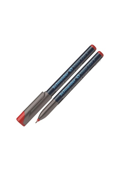 Schneider Asetat Kalemi Permanent 220 S Seri 0.4 Mm Kırmızı 112402 Çok Renkli