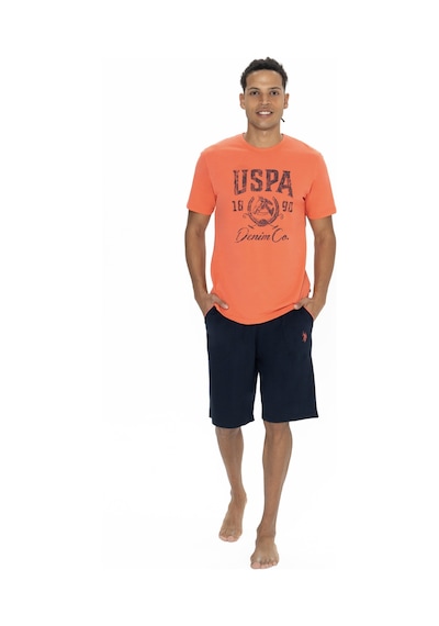 U.s. Polo Assn. Erkek Mercan Şort Takım Mercan
