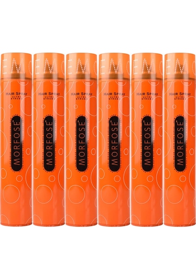 Morfose Saç Spreyi 400ML Ultra Sert (Turuncu) (6 Lı Set)