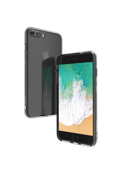 iPhone Uyumlu 8 Plus Kılıf Deluxe 2mm Şeffaf Silikon Çok Renkli