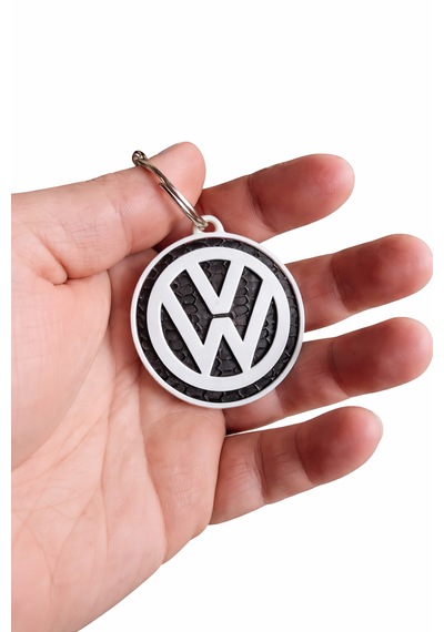 Volkswagen Logo Anahtarlık 3d Baskı Vw Araç Anahtarlığı Araba Logolu Anahtarlık