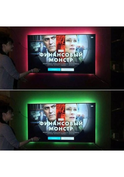 1 Metre Tv Arkası Rgb Usb Şerit Led Aydınlatma Lcd Led Monitör Arka Işık