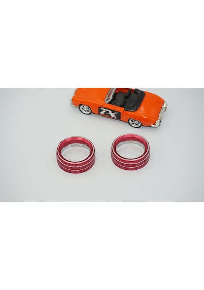 Dk Tuning Mustang 15-21 Ses Açma Düğmeleri Kırmızı Dekoratif Halk