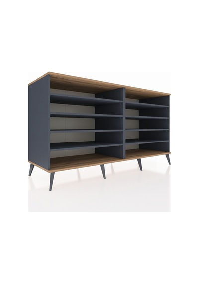 Kronos Konsol 8 Raflı 176x59x99 Antrasit-çam/antrasit Atlas Çam/antrasıt - Antrasıt Kronos Konsol 8 Raflı 176x59x99 Antrasit-çam/antrasit Atlas Çam/antrasıt - Antrasıt