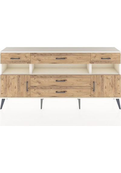 Arges Konsol 3 Raflı 5 Çekmeceli 2 Kapaklı 176x30x83 Aytaşı-çam/çam Çam/çam Arges Konsol 3 Raflı 5 Çekmeceli 2 Kapaklı 176x30x83 Aytaşı-çam/çam Çam/çam