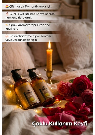 2 Li Kavun Aromalı Masaj Yağı 120 Ml X 2 Doğal Vücut Bakım Ve Aromaterapi Yağı - 305892654