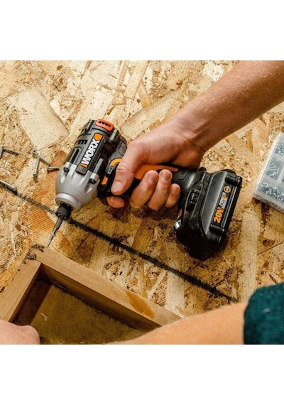 Worx WX261 20 V 2.0 Ah Li-ion Çift Akülü 260nm Kömürsüz Profesyonel Darbeli Tornavida