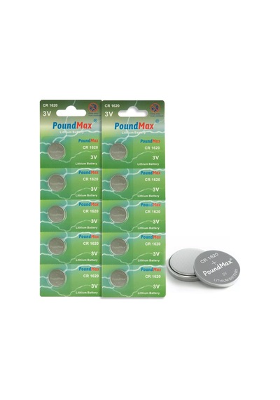 10 X Poundmax 1620 Cr1620 Dl1620 3v Lityum Madeni Para Pilleri