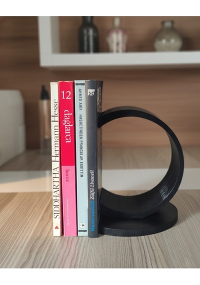Modern Tasarım Kitap Desteği 3d Yazıcı Baskı Pla Malzeme 15 Cm, Siyah