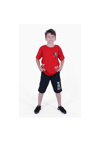 Panios Kids Erkek Çocuk Tişört-kapri Baskılı Alt-üst Takım Sarı
