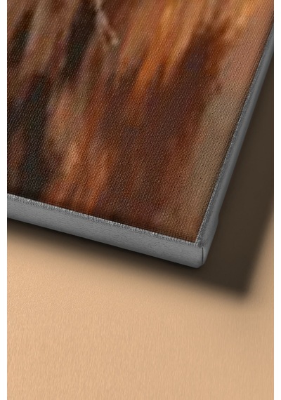 Webstyle Aslanların Aşkı Sayılarla Boyama Seti Kasnaklı 50x65 Cm
