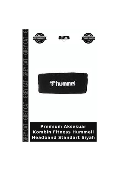 Premium Aksesuar Kombin Fitness Hummell Headband Standart Siyah