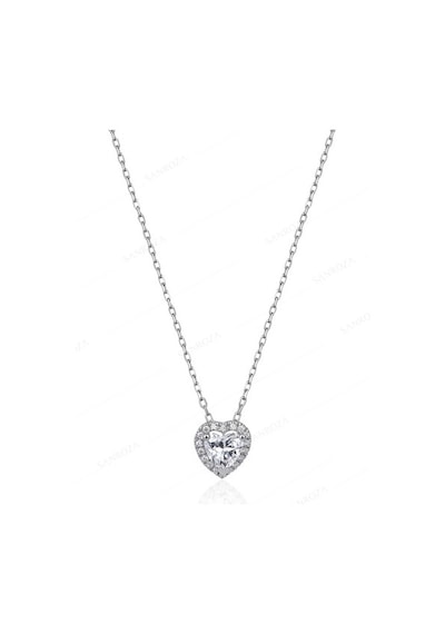 Swarovski Kalp Gümüş Takı Seti