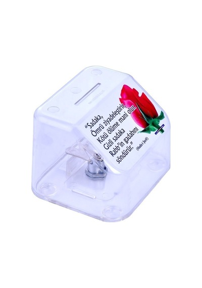 Kırılmaz Plastik Sadaka Kutusu Küçük 15 12 10 Cm