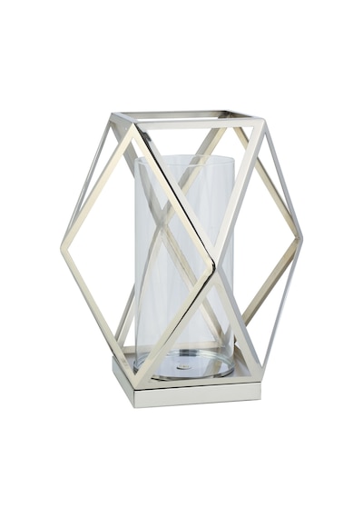Vitale Prizma Cam Mumluk Silver 30x30x26 Cm Ak.jd0118