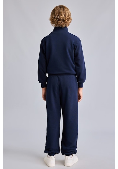 Defacto Yarım Fermuarlı Baskılı 2li Takım Erkek Çocuk I0291a826aunv256 Lacivert-nv256