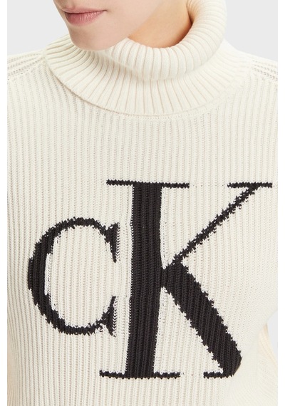 Calvin Klein Bayan Kazak Lv047d349g 101 Beyaz Beyaz