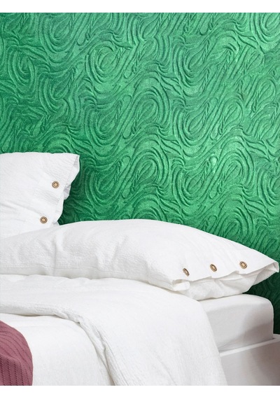 Tink 3d Kendinden Yapışkanlı Akustik Keçe Panel Dalgalı Desenli 52x98 Cm 10 Adet 5 M² Yeşil