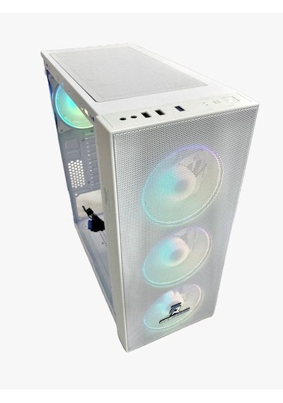 Gameforce Wmesh Beyaz 4x120 MM ARGB Halo Fan ATX Oyuncu Bilgisayar Kasası