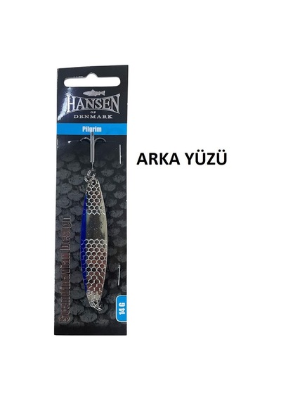 Hansen Pilgrim 7.8cm 14gr Silver Blue Kaşık