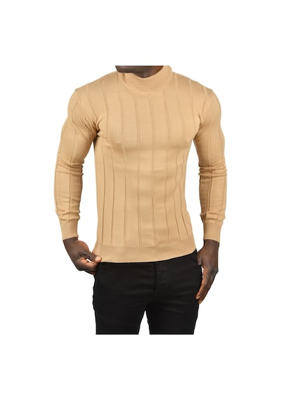Deepsea Erkek Camel Slim Fit Likralı Tüylenme Yapmayan Yarım Balıkçı Çizgili Triko Yarım Boğazlı Kazak 2505503 Camel Deepsea Erkek Camel Slim Fit Likralı Tüylenme Yapmayan Yarım Balıkçı Çizgili Triko Yarım Boğazlı Kazak 2505503 Camel