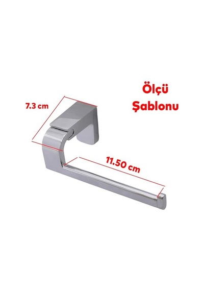 Tr Tuvalet Kağıtlık Aparat Açık Wc Kağıt Standı Bez Havluluk Paslanmaz Metal Sağlam Vidalı Krom Renk Diğer