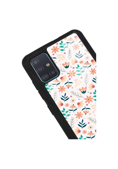 Samsung Uyumlu A51 Minik Sonbahar Tasarımlı Glossy Telefon Kılıfı Çok Renkli