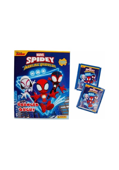 Lisanslı Spidey Mega Başlangıç Paketi Album+10 Paket 50 Stickers Çıkartma