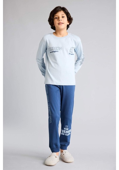 Defacto %100 Pamuklu 2'li Pijama Takımı Erkek Çocuk G9976A826SP