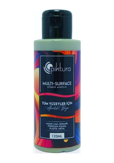 Multi-surface Hibrit Akrilik Boya, 120ml, Su Bazlı, Ahşap Cam Seramik Metal Kumaş Plastik İçin Adaçayı