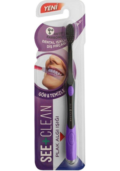 See + Clean Plak Algı Işıklı Aktif Karbonlu Diş Fırçası