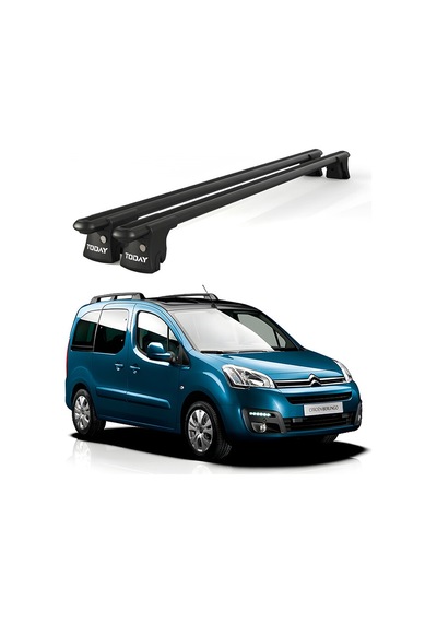 Trio-ı Citroen Berlingo 2008 Ve Sonrası Uyumlu Siyah Kilitli Ara Atkı 135cm Port Bagaj Tavan Barı