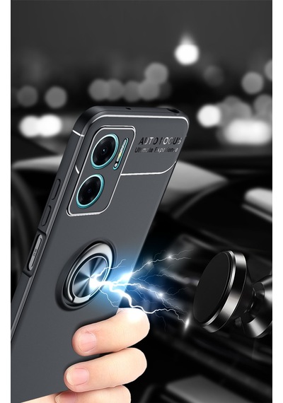 Xiaomi Redmi Note 11e Kılıf Zore Ravel Silikon Kapak Mavi