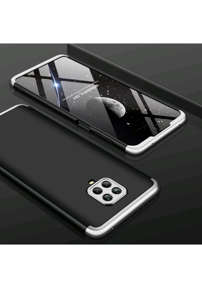 Redmi Note 9 Pro Kilif Zore Kamera Korumali Tam Koruma Ays 232687707 - Kampanya-Renk / Nano Ekran Koruyucu(+25)-Siyah-Mavi