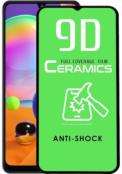 Samsung Uyumlu Galaxy A31 Seramik Çerçeveli Nano Esnek Ekran Koruyucu