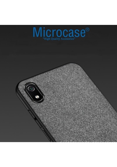 Microcase Xiaomi Redmi 7A Fabrik Serisi Kumas & Deri Desen Kilif 396770421