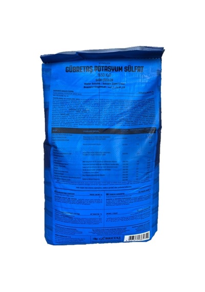 Gübretaş %50 Potasyum Sülfat Suda Çözülür Kükürtlü Gübre 25 KG