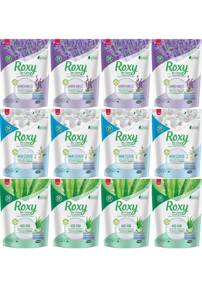 Dalan Roxy Bio Clean Matik Sabun Tozu 800GR Karma 12 Li Set (Lava