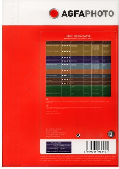Agfa Photo Glossy Parlak A4 270 G/M² Fotoğraf Kağıdı 20 Yaprak