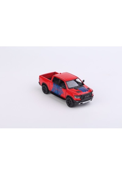 2019 Dodge Ram 1500 W - Çek Bırak Lisanslı Model Oyuncak Araba 1:46 Kırmızı
