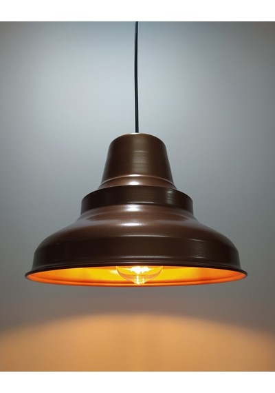 Mylights Retro Rustik Mat Bakır Avize Sarkıt Konik