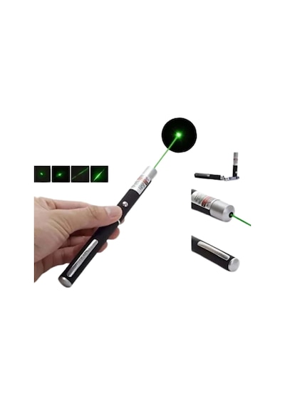 Hubrendy Tekno Lazer Kalem Güçlü Yeşil Işık Kompakt Ve Pratik Kullanım