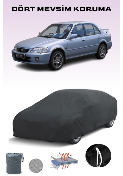 Siyah Honda City Sedan 3 Araba Brandası, Oto Örtüsü, Araba Çadırı Siyah